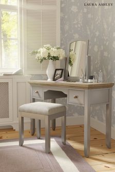 Oakham 2 Drawer Dressing Table Stool and Mirror Set