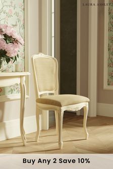 Set of 2 Ivory Provencale Dining Chairs