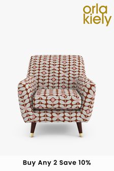 Orla Kiely Rose Armchair - Orange (A40883) | £790