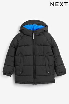 Black Padded Coat (3-16yrs) (A41342) | £36 - £46