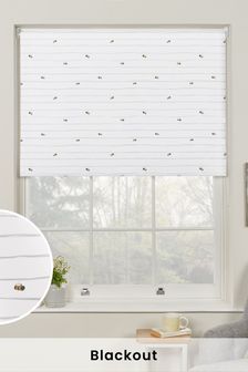Bee Stripe Print Ready Made Blackout Roller Blind (A41783) | £18 - £42