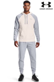 Under Armour White Rival Colorblock Hoodie