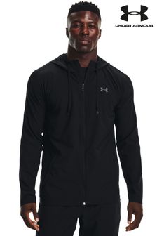 Under Armour Black Woven Perforated Windbreaker