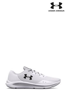 Under Armour White Charged Pursuit 3 Trainers (A42719) | £55