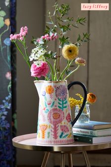 Lucy Tiffney at JuzsportsShops Floral Ceramic Jug (A43581) | £30