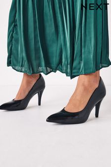 Black Regular/Wide Fit JuzsportsShops Forever Comfort® Mid Heel Court Shoes (A43591) | £29