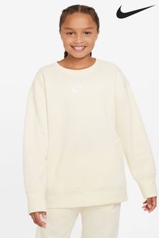 Nike Cream Oversized Club Fleece Sweatshirt (A44077) | £38