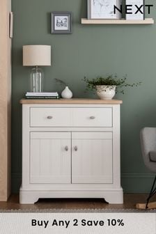 Hampton Painted Oak Small Sideboard with Drawer