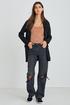 Relaxed Straight Leg Dad Jeans