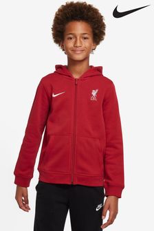 Nike Red Liverpool FC Club Fleece Full-Zip Hoodie (A47100) | £50