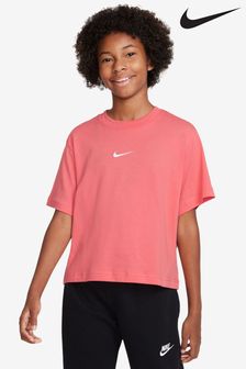 Nike Coral Pink Oversized Essentials Boxy T-Shirt (A47171) | £20