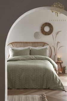 Appletree Green Trenton Duvet Cover And Pillowcase Set