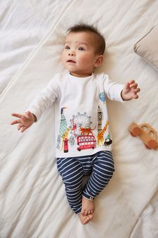 Baby 2 Pack T-Shirt And Leggings Set (0mths-2yrs)