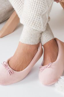 Velour Ballet Slippers