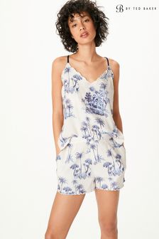 B by Ted Baker Blue Palm Cotton Cami Short Set