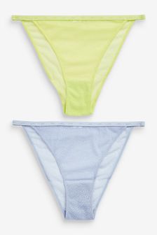 Logo Mesh Knickers 2 Pack