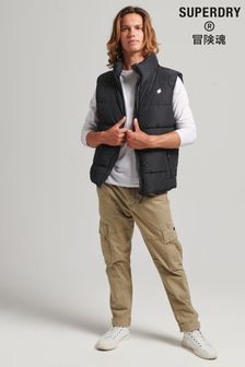 Superdry Black Sports Padded Gilet (A52714) | £65