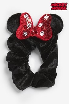 Minnie Mouse Sequin Bow Scrunchie