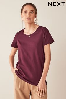 Burgundy Red Crew Neck T-Shirt (A53978) | £6
