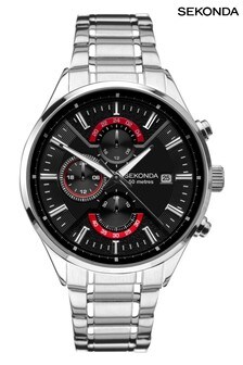 Sekonda Gents Silver Dual Time Watch (A53984) | £100