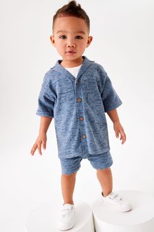 Knitted Polo Shirt And Shorts Set (3mths-7yrs)