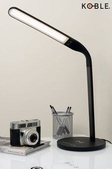 Koble Black Arc Phone Charging Table Lamp