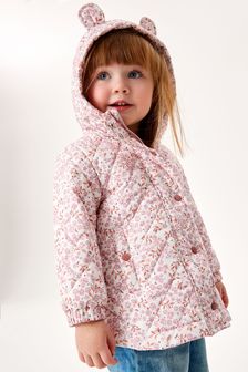 Shower Resistant Floral Quilted Jacket (3mths-7yrs)