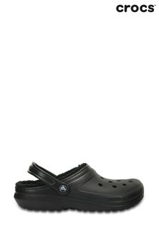 Crocs Black Classic Lined Clogs