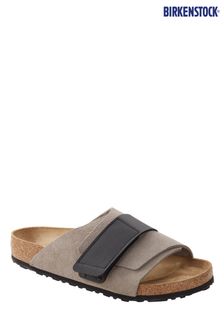 Birkenstock Grey Kyoto Suede Sandals