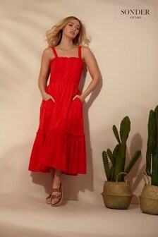 Sonder Studio Cotton Midi Sun Dress