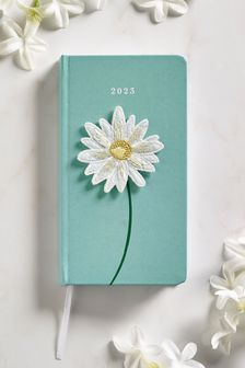 Mint Green Daisy Slim 2023 Diary (A58212) | £5