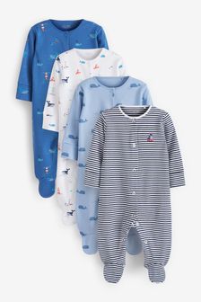 4 Pack Sleepsuits (0mths-2yrs)