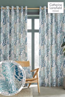 Catherine Lansfield Green Curtains