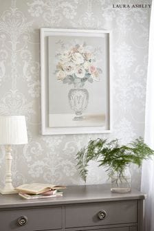 Rose Bouquet Vase Floating Frame Canvas