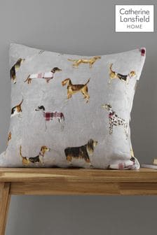 Catherine Lansfield Natural Country Dogs Cushion
