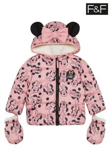 F&F Pink Minnie Mouse Padded Coat