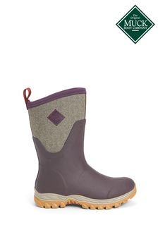 Muck Boots Red Arctic Sport Mid Pull On Wellington Boots