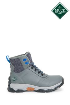 Muck Boots Grey Apex Lace Up Wellies