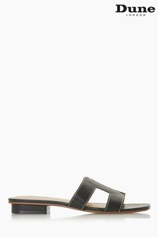 Dune London Black Loupe Smart Slider Sandals (A61874) | £95