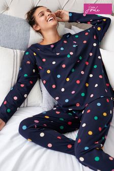 Joules Dreamley Long Sleeve Jersey Pyjamas Set