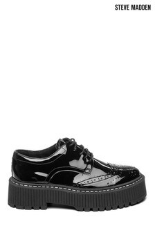 Steve Madden Black Pambo Lace-Up Shoes