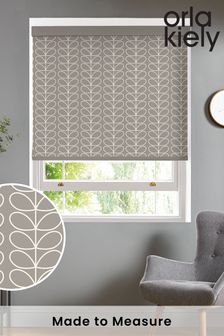 Orla Kiely Silver Linear Stem Made To Measure Roller Blind