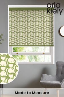Orla Kiely Sage Green Callie Cat Made To Measure Roller Blind