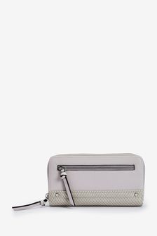 Stud And Zip Detail Purse