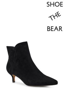 Shoe The Bear Black Saga Heeled Suede Boots (A65621) | £130