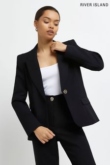 River Island Black Fitted Tailored Blazer