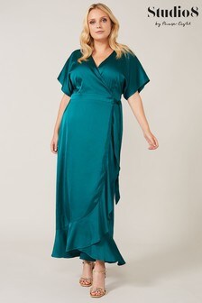 Studio 8 Green Perry Wrap Maxi Dress (A66079) | £140