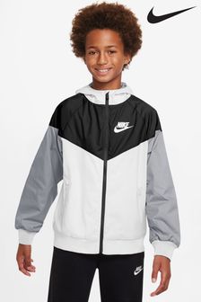 Nike White/Black Windrunner Jacket (A67469) | £60