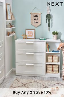 White Flynn Kids Nursery Wide Chest of Drawers (A67668) | £275