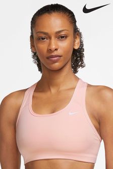 Nike Pink Swoosh Medium Support Non Padded Sports Bra